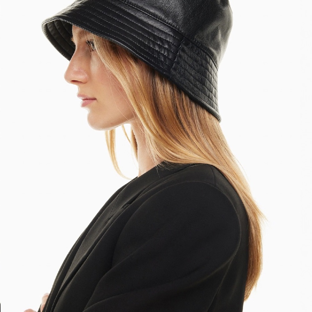 Aritzia Sandra Vegan Leather Bucket Hat